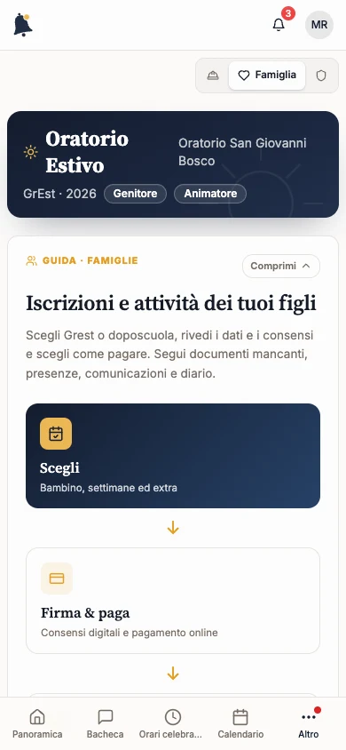 Un’edizione GrEst disponibile nell’area famiglia