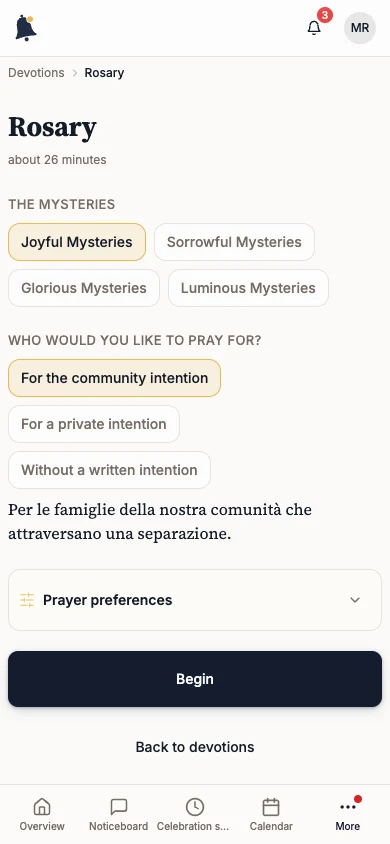 Preparing a guided devotion