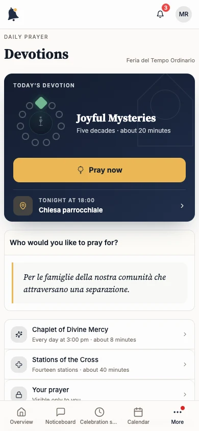 The Devotions collection with today’s suggestion