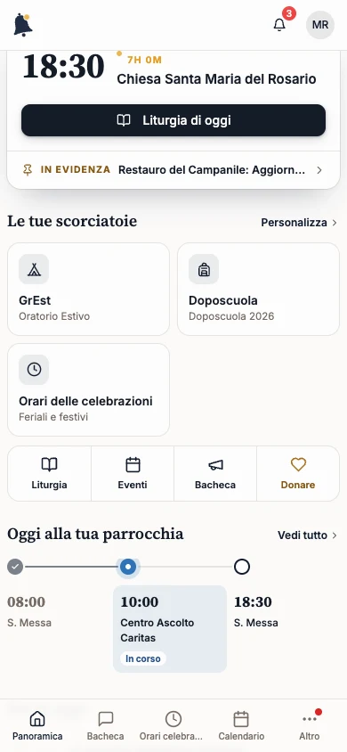 Le tue scorciatoie con Orari delle celebrazioni