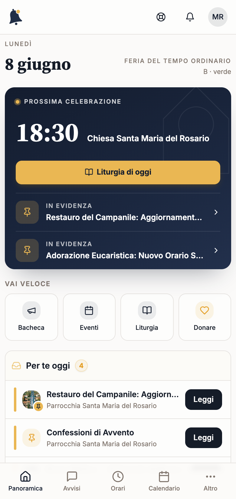 App fedeli MiaChiesa